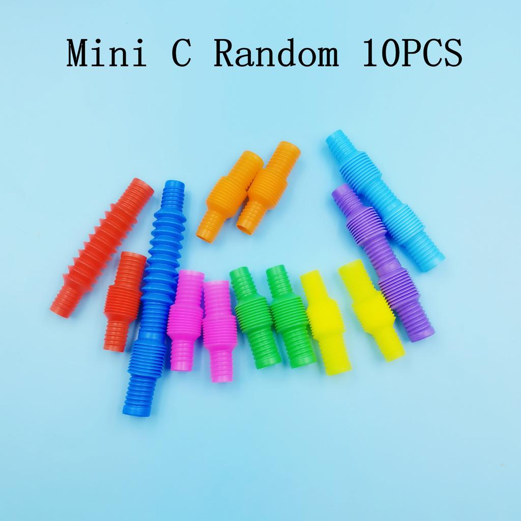 Красочная Поп-телескопическая трубка Растягивающаяся гофрированная трубка Детская Взрослая Вечеринка Фестиваль Игрушка для снятия стресса