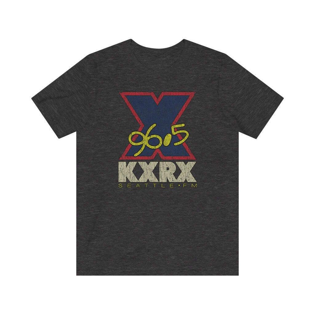 KXRX 96.5 FM Seattle 1987 Vintage Men's T shirt