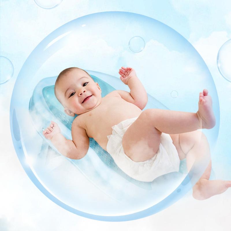 1 шт. Универсальный сетчатый карман для новорожденных, противоскользящий артефакт, сетка для душа для ребенка, кровать для купания, противоскользящая подкладка, складной держатель для ванны