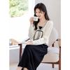 ITISF4 Женский новый вязаный кардиган и платье в китайском стиле, комплект