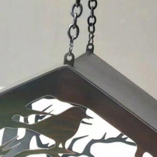 Metal Birds Feeder House for Outdoors Squirrel Proof Wildwirds Feeder Hanging Birdhouse for Garden Patio Backyard Decor