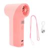 Handheld Turbo Fan 40000RPM High Speed 5 Gears Rechargeable Portable Handheld Fan with LED Light Roseate