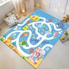 Underwater Maze Carpet with Colorful Sea Creatures and Submarine Theme Suitable for use as an anti-slip for living room bedroom sofas