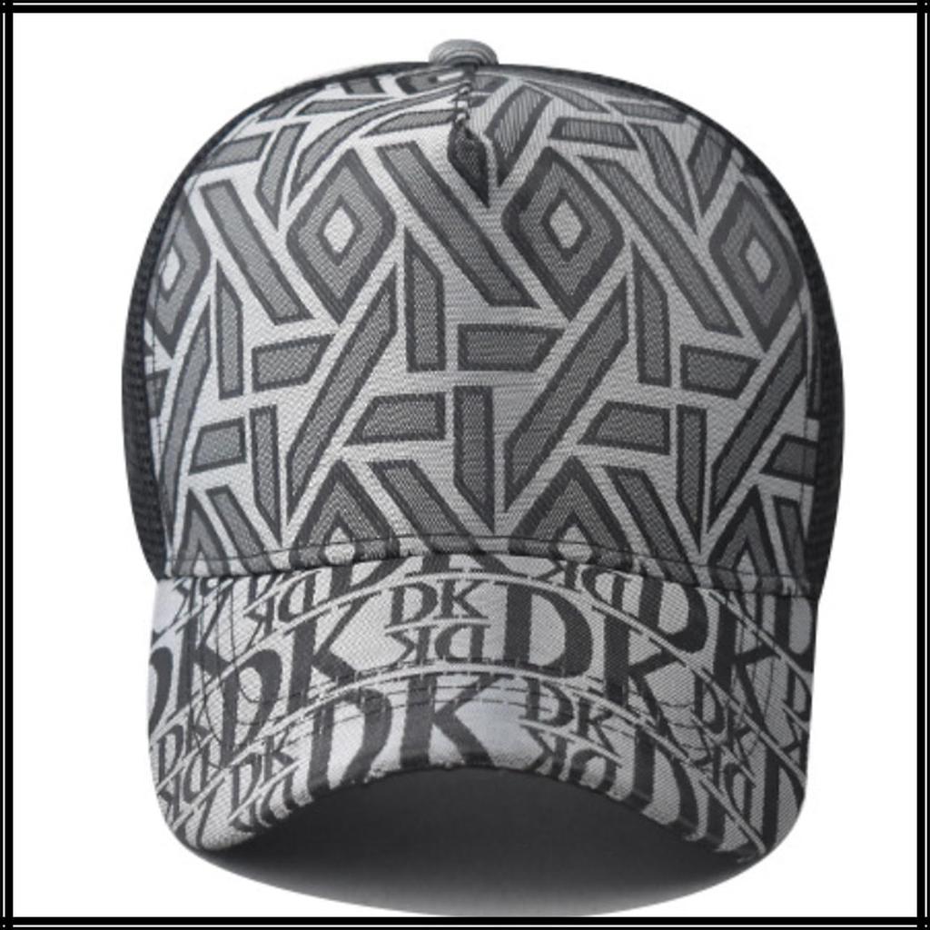 Шляпа Кепка Сетка Дышащая Легкая Клетчатый Узор Стильная Модная Мужская Женская CZA420 [Белый Клык] (черный)