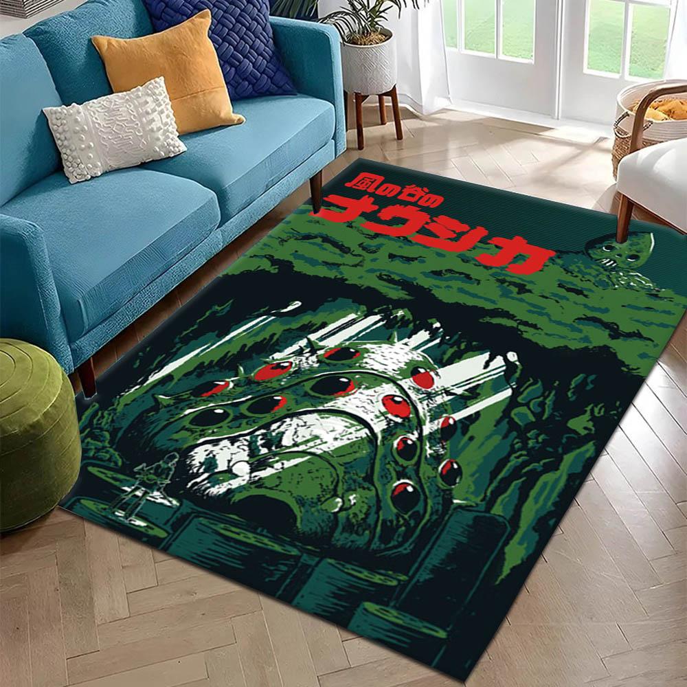 3D N-NausicaaS To V-Valley Anime Carpet Rug for Art Living Room Decor Sofa Home Bedroom Gifts Fans Area Rug Non-slip Floor Mat