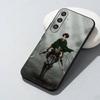 Чехол для телефона Аниме АТО Л-Леви Аккерман для Samsung Galaxy A73, A72, A71, A70, A52, A51 Другие Мягкий Черный Чехол