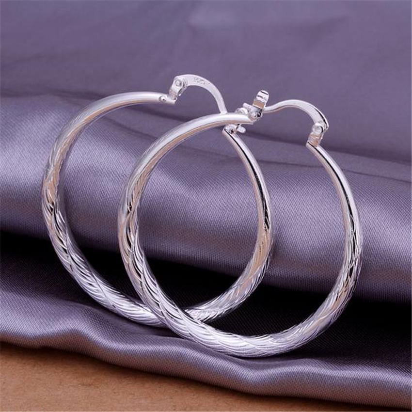 NEW ARRIVE Hot Sale Silver Earring Jewelry Plated Women Lady Retro Hook Wedding Party Best Gift