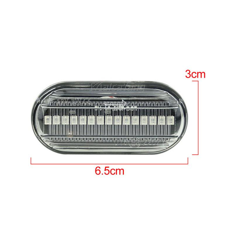 2x For Nissan INTERSTAR Opel MOVANO Renault CLIO Mercedes-benz Smart Dacia Dynamic LED Turn Signal Side Marker Blinker Light