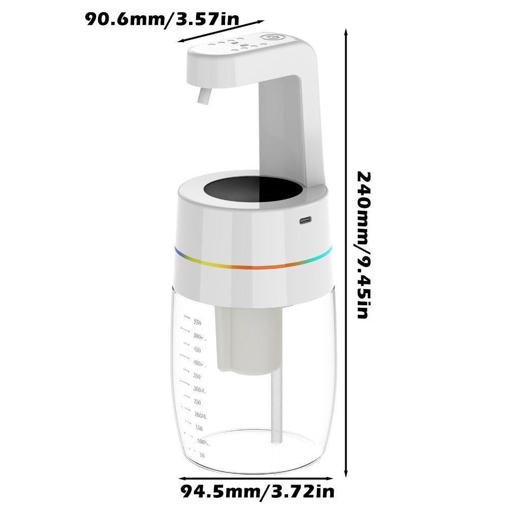 4-Gear Adjustable Foam Soap Dispenser Breathing Light Lotion Dispenser  Public Places