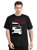 Футболка с графикой в стиле JDM для японских автомобилей Harajuku Streetwear Повседневная футболка Мужская одежда Оверсайз Футболка Новая летняя с круглым вырезом Топы ...