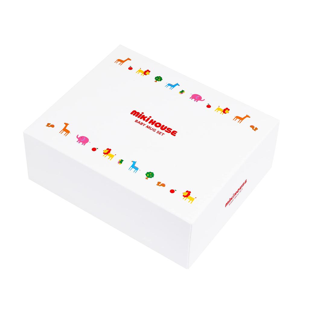 MIKI HOUSE Кружка для обучения питью с трубочкой Сделано для мальчиков и младенцев и Набор, Кружка, Кружка, Кружка, 200 мл, Япония, Для девочек, Детская, Белая, 46-7127-829