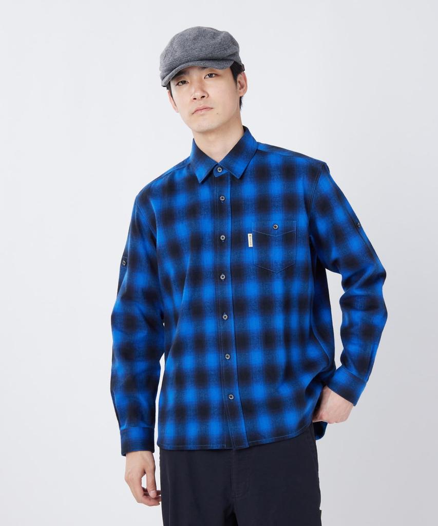 Snow Peak Ombre Check Shirt Long BLACK CH SPTL-SH-26SU902 - Tops, Shirts, Sleeve, Men's & Women's, XXL,