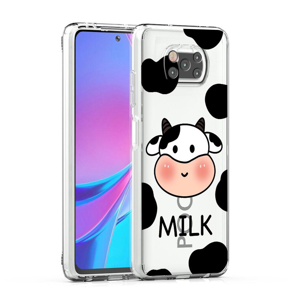 Cute Cow Print Fundas Phone Case For Xiaomi Mi 12T 10 12 Lite 11 Ultra 11X 11T Pro 11i Poco X4 X3 NFC F3 F4 M3 M4 Clear Cover