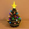 Рождественские праздничные и вечерние принадлежности Настольный декор Украшения Светящиеся рождественские елки Украшение для дома Ручная работа Скульптура