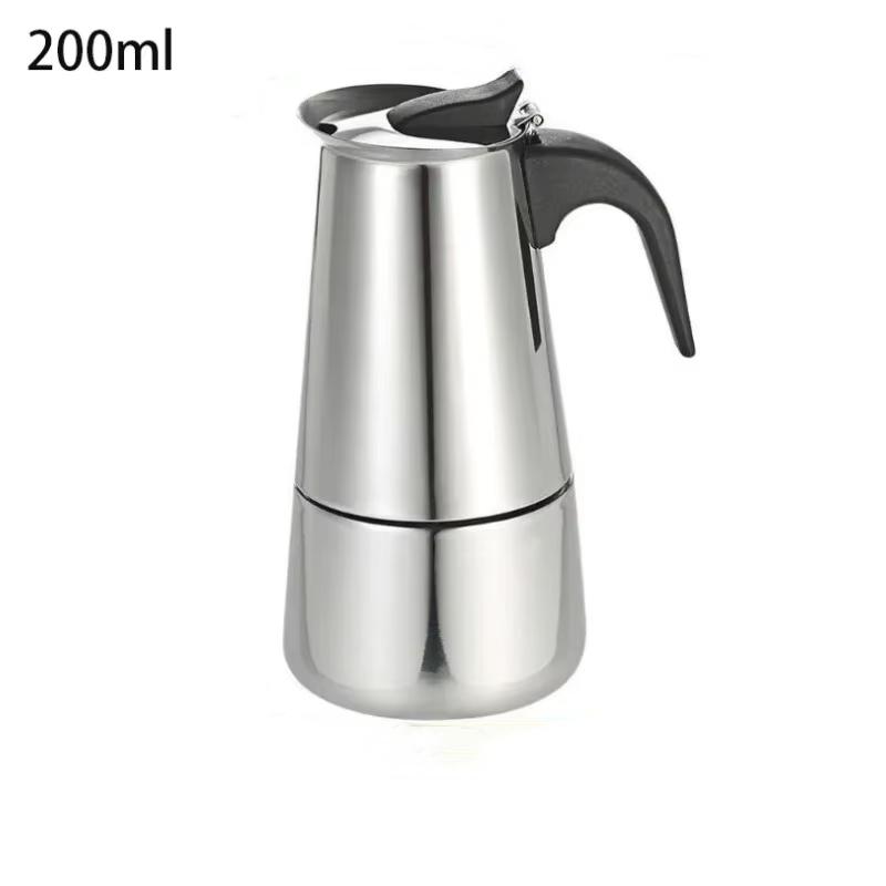 Кофеварка из нержавеющей стали Италия Мока 2/4/6/9 чашек Изоляция Мока Эспрессо Латте Настольная Фильтр Кофейник для кухни