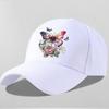 Модная мужская и женская летняя шляпа с цветочным принтом и бабочкой, модная бейсболка в том же стиле для пары, солнцезащитная и уличная шляпа
