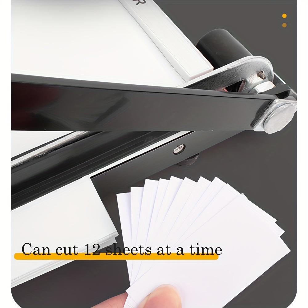Резак для бумаги, сверхмощный, длина обрезки 12 дюймов, профессиональный триммер для бумаги, емкость 10 листов, гильотинный резак для бумаги для карточек, фотографий