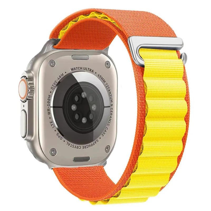 Ремешок Alpine Loop для Apple Watch Ultra 3 Ремешок 49 мм 11 10 9 8 7 46 мм 42 мм 45 мм 41 мм Нейлоновый Спортивный Браслет iWatch 6 5 SE 44 мм Ремень
