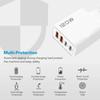 Быстрое зарядное устройство USB Type C 120 Вт, 4 порта, PD Quick Charge 3.0 для Samsung Huawei, EU US UK вилка, адаптер для телефона