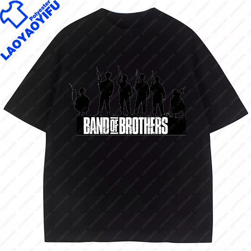 The Famous TV Series Band of Brothers Graphic T Shirt Tom Hanks Fans Clothes Vintage Classic Movie Tee Unisex Women Camisetas Tops
