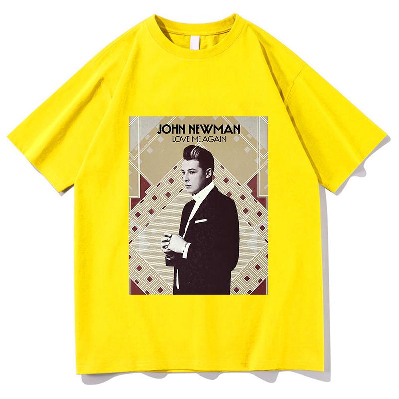2026 John Newman Love Me Again TShirt Trendy Pure Cotton Casual Unisex Clothing Summer Fashion Harajuku Short Sleeve Top Tees