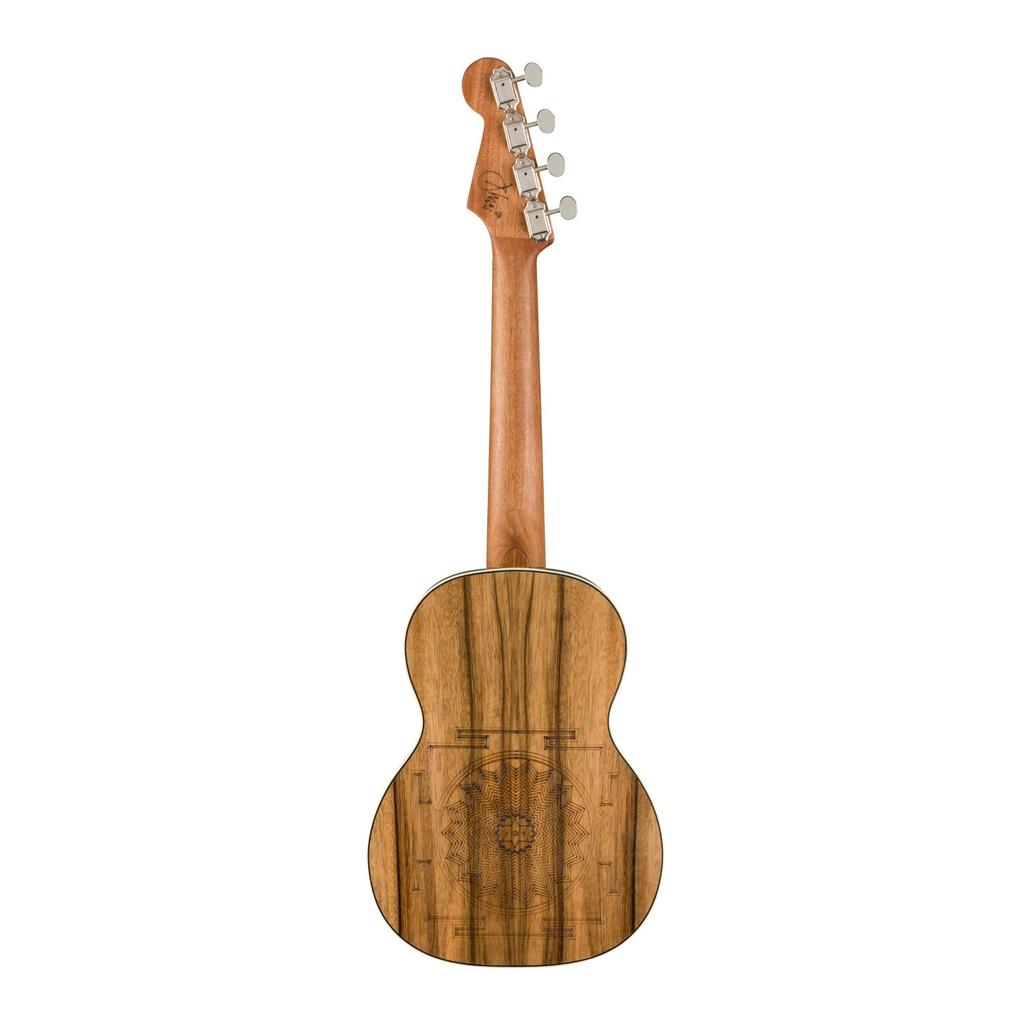 Fender Укулеле Дэни Харрисон Бирюзовый с мягким чехлом Уке,