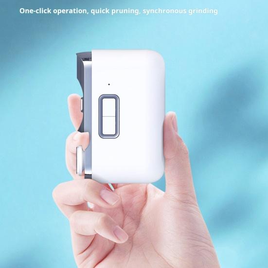 Electric Toenail Clipper with Square Design Dual Speed Function Electric Nail Trimmer Type-C Charging Electric Polishing Automatic Nail Clippers