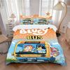 Bluey'S Bus Adventure Print 3Pcs Bedding Setduvet Cover With 2 Bedropillowcase Home Birthday Gift