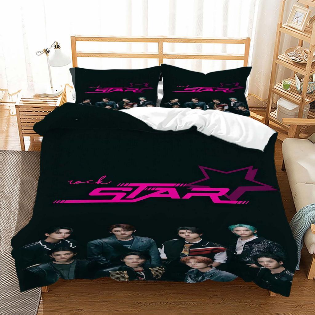 Stray Kids Digital Printing Quilt Set Three-Piece 3D Printing Three-Piece Set