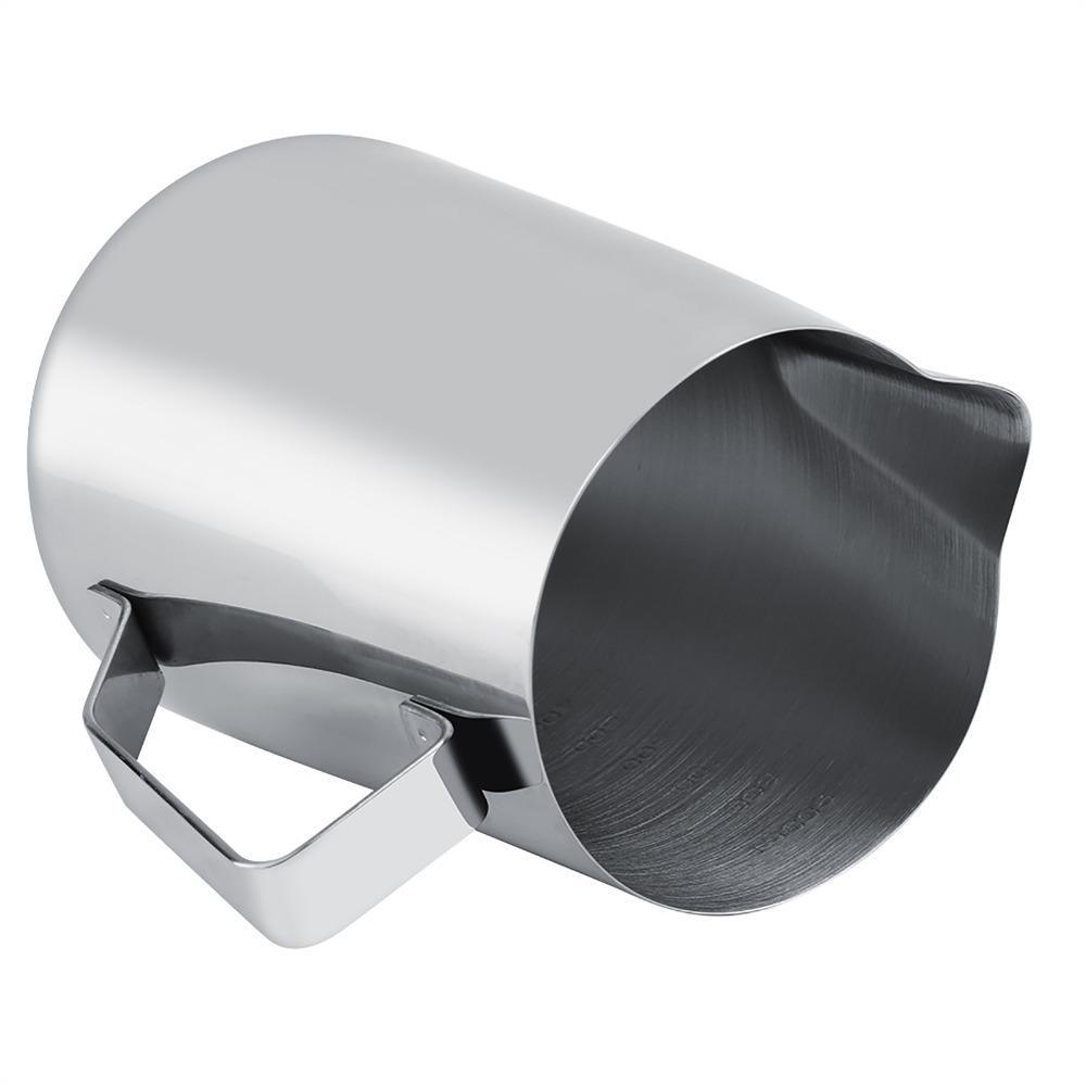 1000 ml/34oz Milk Frothing Cup Ergonomic Handle Stainless Steel Milk Jug Coffee Accessories
