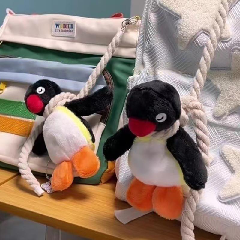 Милый плюшевый брелок в виде пингвина, милая кукла-пингвин, креативный брелок в виде куклы-животного, изысканный подарок на украшение рюкзака