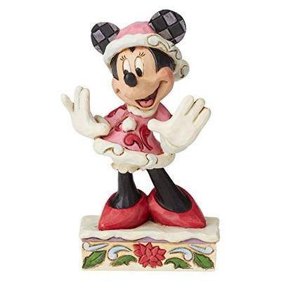 Enesco Минни Замечательная Рождественская Фигурка, Disney Traditions, 6002843, Ш7 x В11.7 x Г4.4см [Параллельный Импорт]