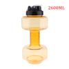 Water Dumbbell Sport Bottle Large Capacity Gym Running Fitness Bodybuilding Exercise Outdoor Bicycle Camping Cycling Bottle
