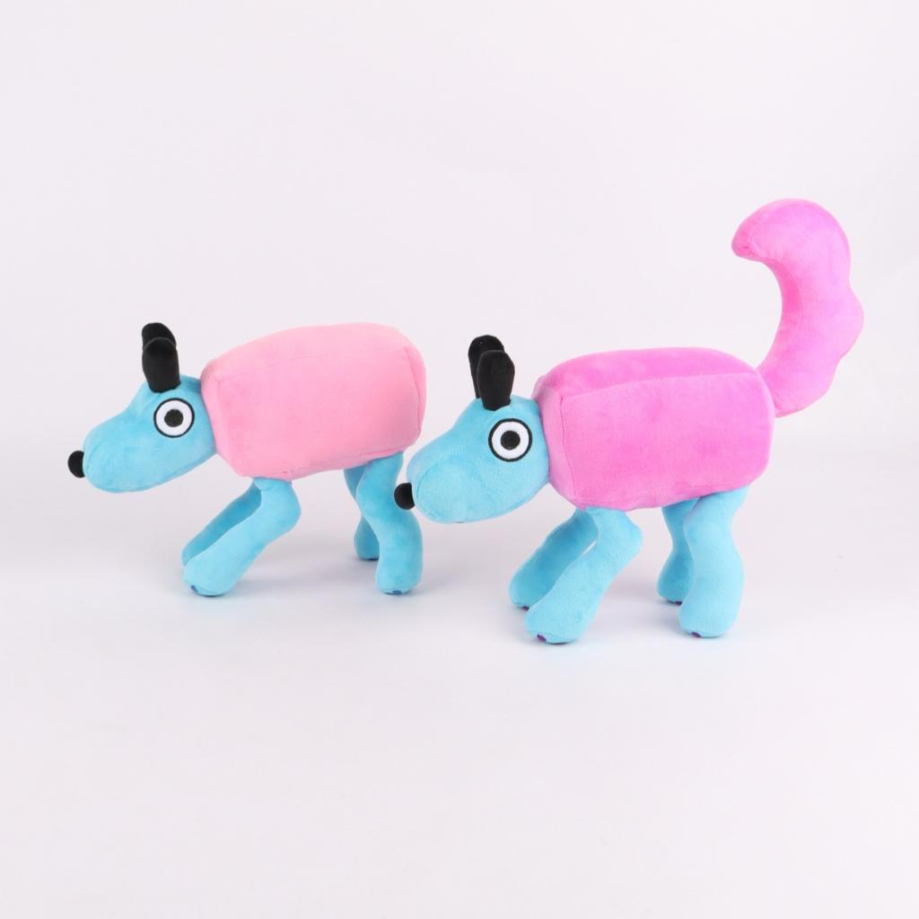 Wobbledog плюшевая качающаяся собака стоячая позиция розовая синяя собака игровая периферийная плюшевая кукла