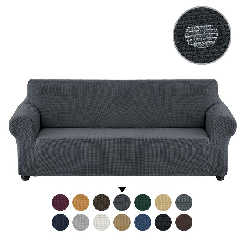 Waterproof Elastic Sofa Covers 1/2/3/4 Seats Solid Couch Cover Sofa Slip Cover Protector Bench Covers