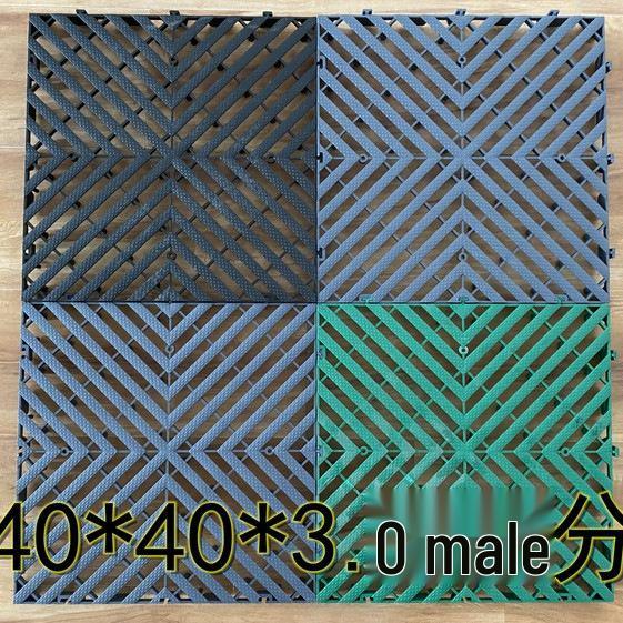 Сверхтолстая 3 см противоскользящая решетка для автомойки с дренажом