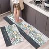 Модный простой кухонный напольный коврик в скандинавском стиле, домашний ковер, длинный полосатый дверной коврик, современный домашний декор 