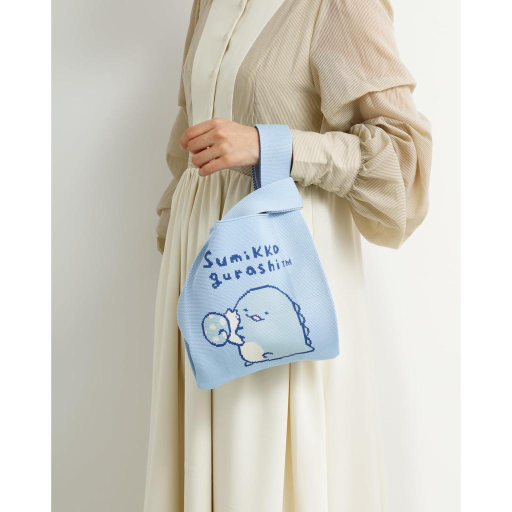 Сумка Sumikkogurashi вязаная H360 x Ш200мм San-X, Ящерица, CA73204,