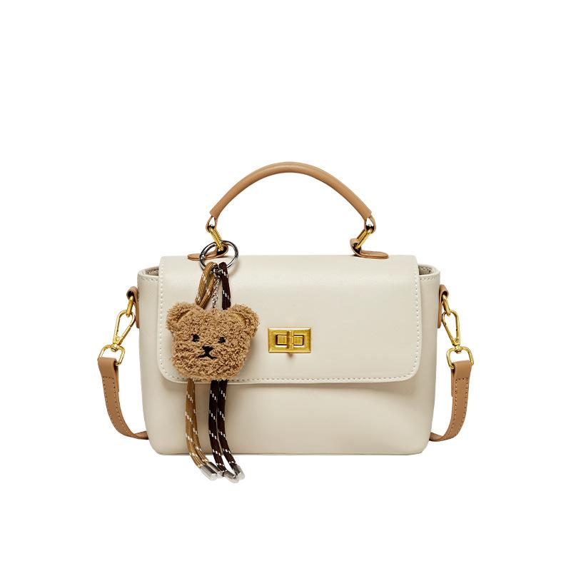 2025 New Niche Soft Leather Texture Women's Handheld Small Square Bag High-end Versatile Large Capacity Shoulder Crossbody Bag