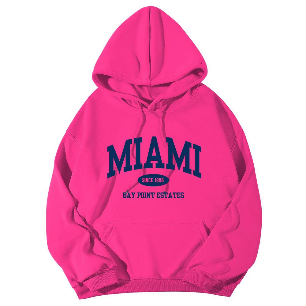 New casual sports sweater fleece hooded sports sweater men's and women's autumn and winter sports fashion