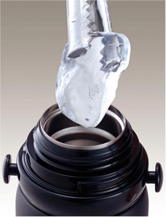 Термос с вакуумной изоляцией, черный металлик MBK, 2-х местный, 0,8 л/0,82 л FEG-800W