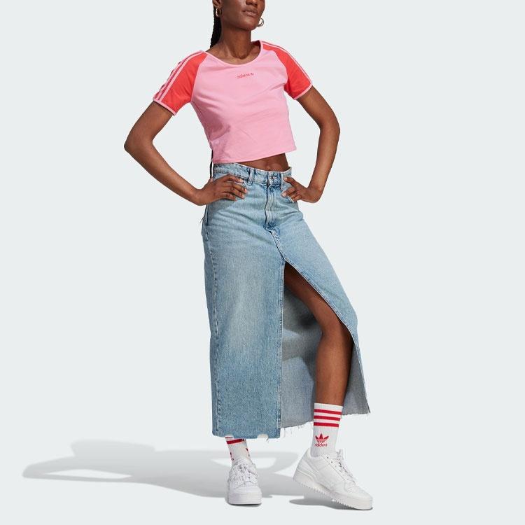 (WMNS) adidas originals Island Club Short T-Shirt 'Pink' Women's IT8153