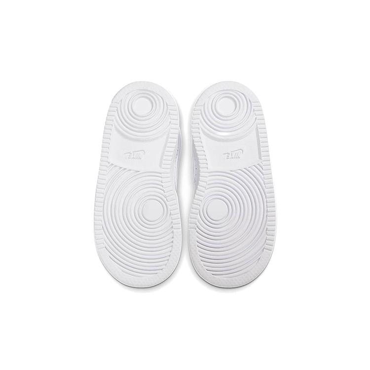 Nike Son Of Force Нескользящие, Износостойкие, Дышащие Низкие Кеды для Скейтборда Чисто-белые Для Младенцев и Малышей 615150-109