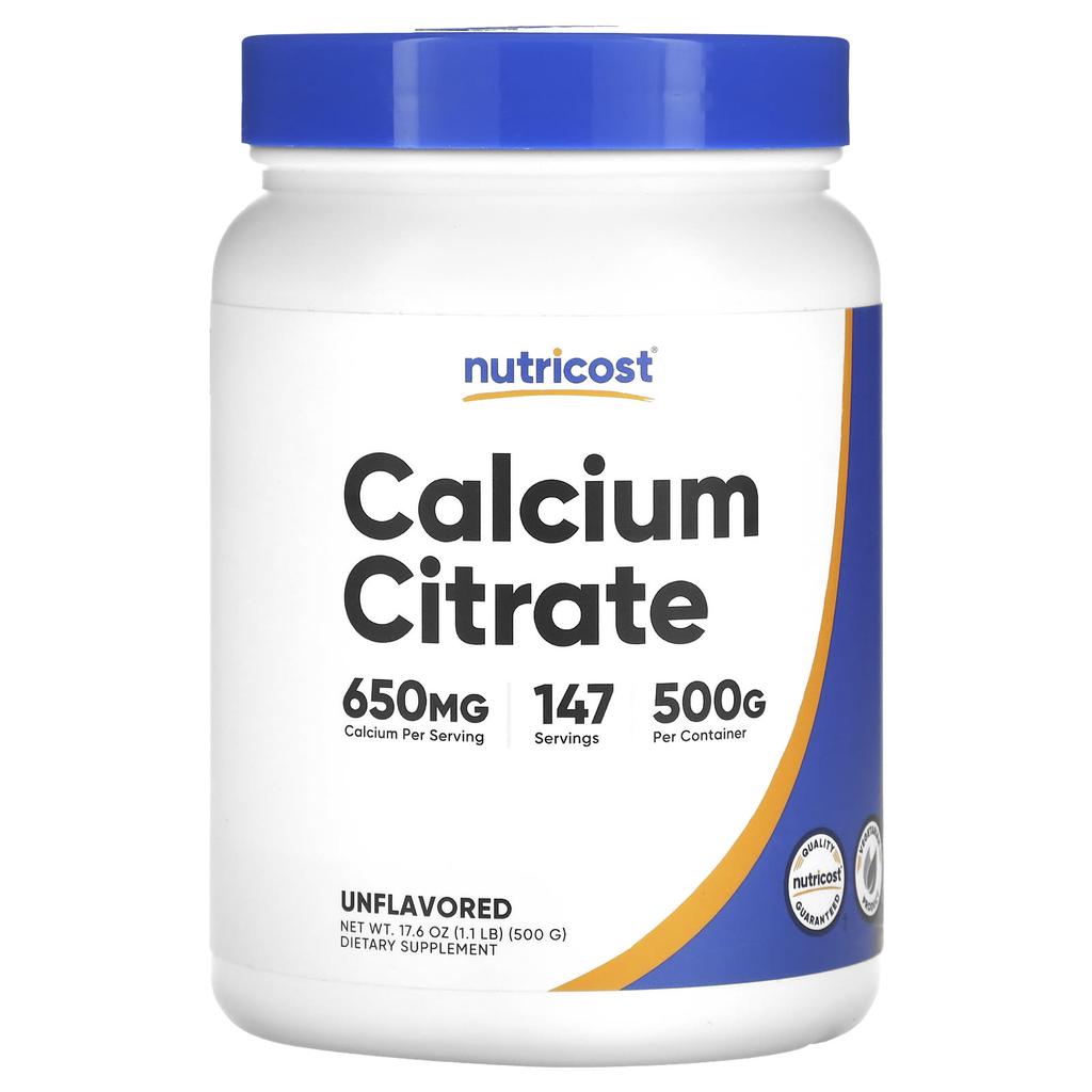 Nutricost Calcium Citrate, Unflavored, 500 G (17.6 Oz)