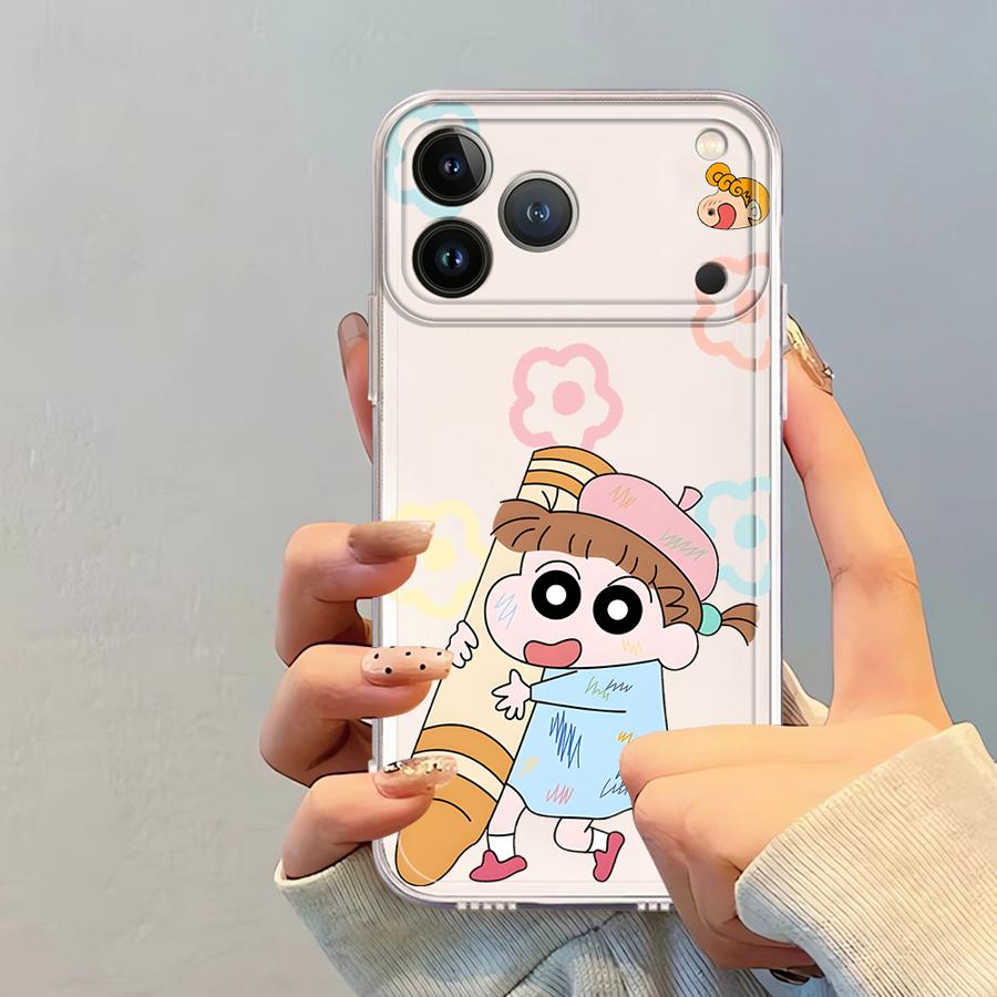 Himawari Shin Soft Phone Cover Case for iPhone 17 Pro Max 11 12 Mini XR 15 7 8 16 XS Max Air 14 Plus 13 Pro