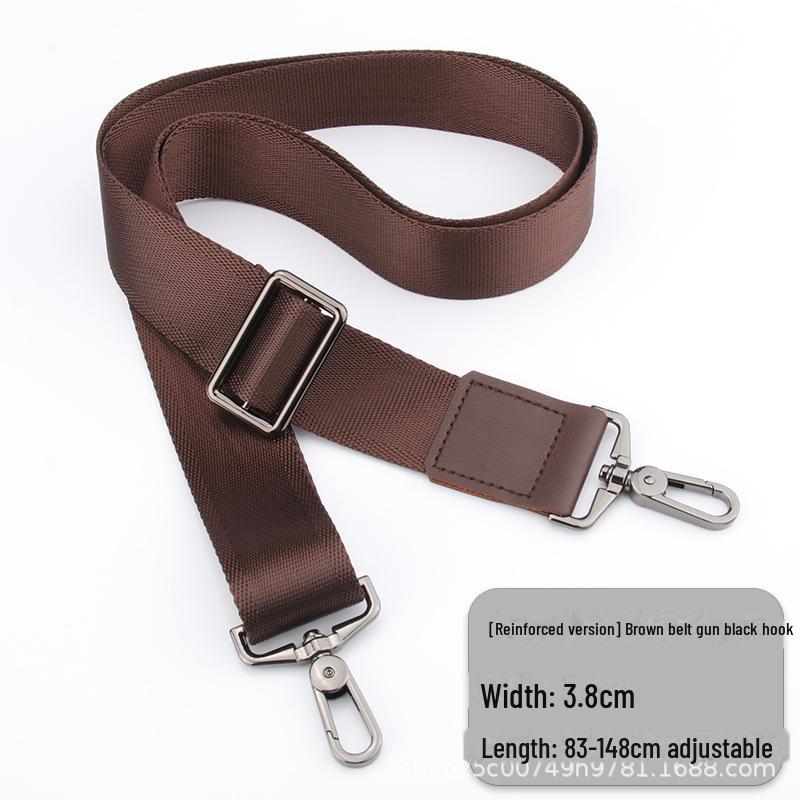 Мужской черный кожаный ремень через плечо для аксессуаров рюкзака и портфеля.