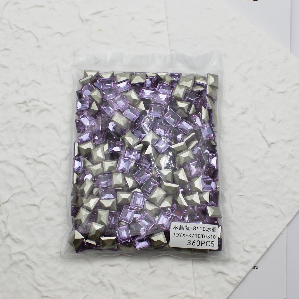 Целая упаковка из 360 кристальных фиолетовых бриллиантов с заостренным концом, бриллиантов любви, изогнутых сердец, светло-фиолетовых украшений для нейл-арта.