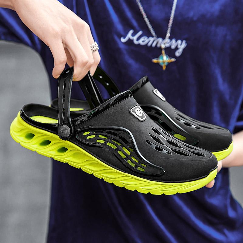 Summer Comfortable Men's Garden Clogs Male Outdoor EVA Injection Clogs Casual Sandal Men Beach Slippers Water Shoes Pool Sandals