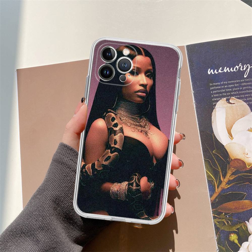 Ники Минаж Рэпер Чехол для телефона IPhone 16 15 Promax IPhone 14 11 12 Высококачественный 13 Pro Силиконовый