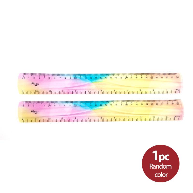 Мягкая линейка Цветная гибкая мягкая линейка Сложенная непрерывно Студенческий офис Встреча Линейка для рисования
